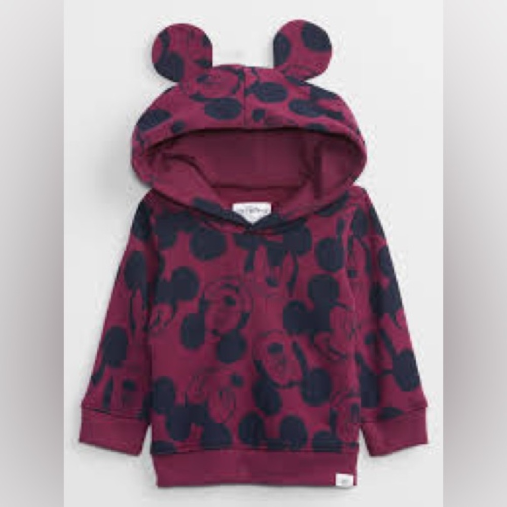 Super Cute Great condition UNISEX GAP Mickey Hoodie w/ Ears Sz 3yr ADORABLE